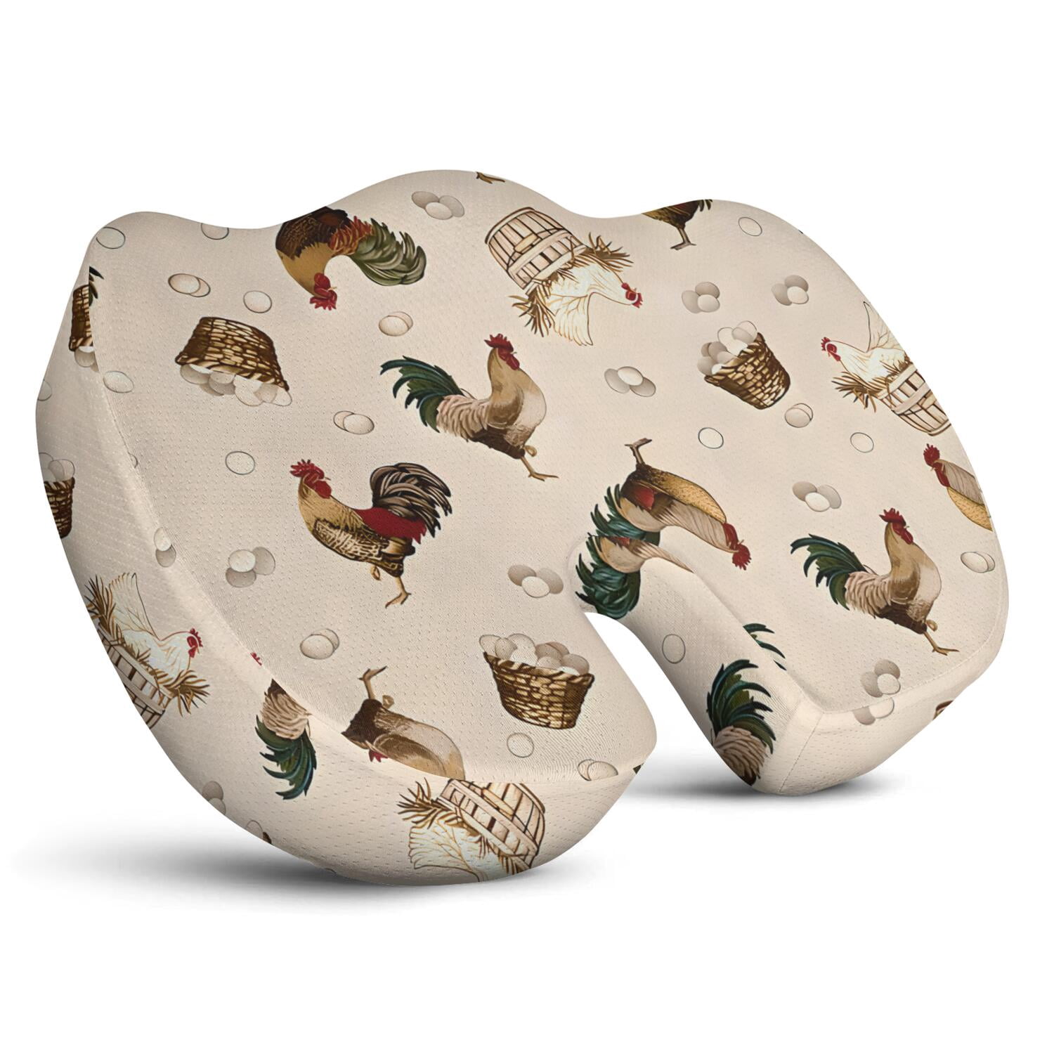 Chicken Rocking Chair Premium Chickens Pattern Memory Foam Seat Cushion Ergonomic Chair Pad ...