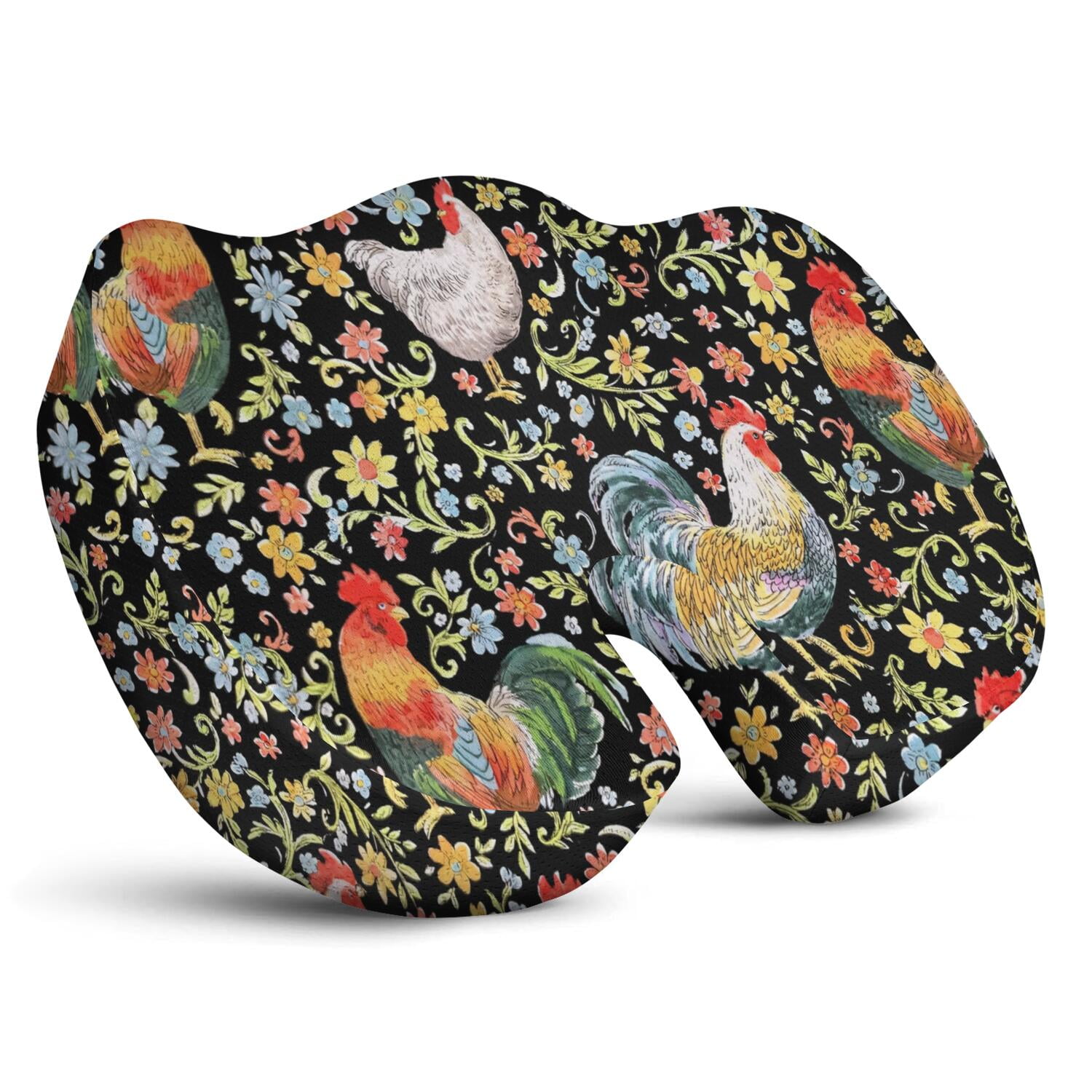 Chicken Rocking Chair Premium Chickens Pattern Memory Foam Seat Cushion Ergonomic Chair Pad ...