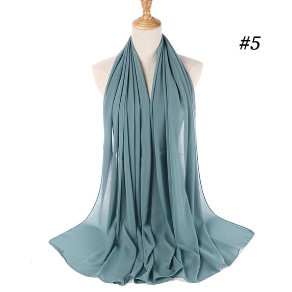 Chiffon Hijab Head Scarf Shawl Wrap for Women Lightweight