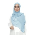 thumbnail image 1 of Premium Chiffon Hijab Head Scarf Shawl Wrap for Muslim Women Lightweight, 1 of 1