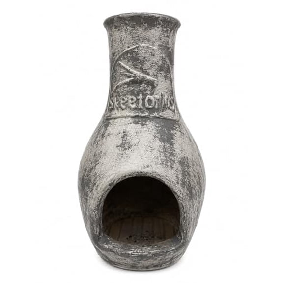 Skeeterlog Chiminea Kit Slate Clay Outdoor Firewood Set
