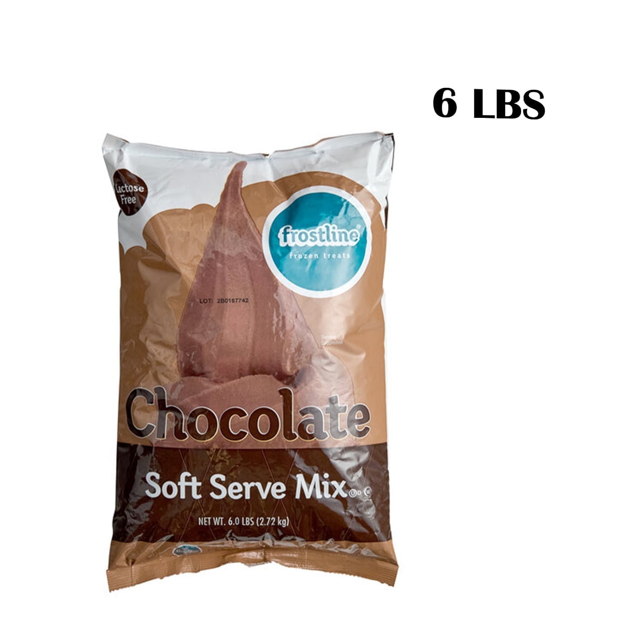 Premium Chocolate Soft Serve Powder Mix  6 lb Bag | Frostline Style Ice Cream Base