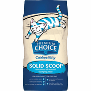 Premium Choice All Natural Unscented Scoopable Cat Litter, 25 Pound
