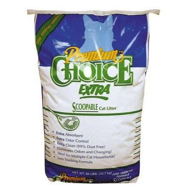 Premium Choice Scoopable Cat Litter, 50lb