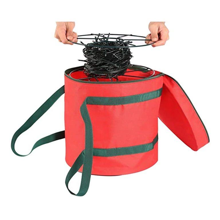 Premium Christmas Light Storage Bag - with 3 Metal Reels to Store
