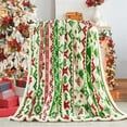 thumbnail image 1 of Premium Christmas Sherpa Throw Blanket Super Soft Flannel Throw, Christmas Decoration, Fleece, Plush, Warm, Cozy Reversible Microfiber Holiday Blanket for Couch Sofa Bed, 1 of 6
