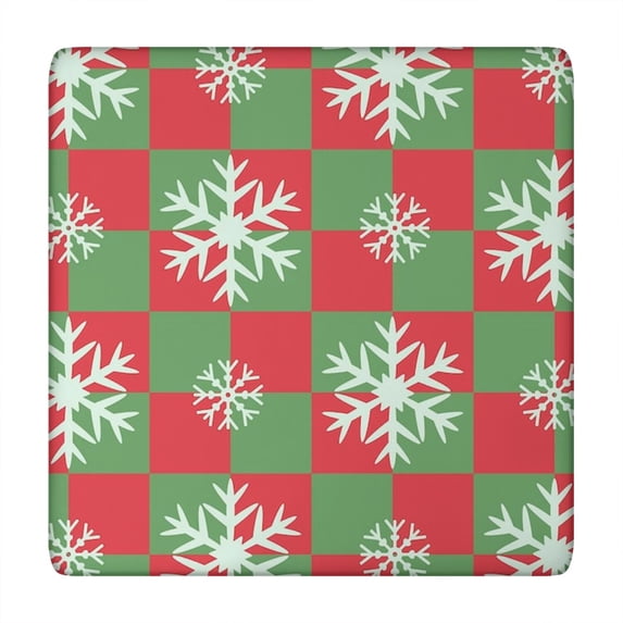 Premium Christmas Tablecloth 34x34 Square Size, Stretchable Fabric for Holidays and Special Occasions Regular Use
