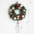 thumbnail image 1 of Premium Christmas Wreath for Front Door, Artificial Holiday Wreath with Berries, Pinecones & Ribbon for Festive Mantel and Wall Decor, All-Season Durable Indoor Outdoor Decoration, 1 of 2