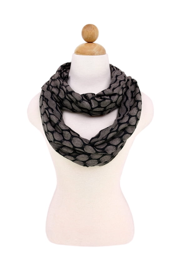 Premium Circle Wave 2 Tone Infinity Loop Scarf