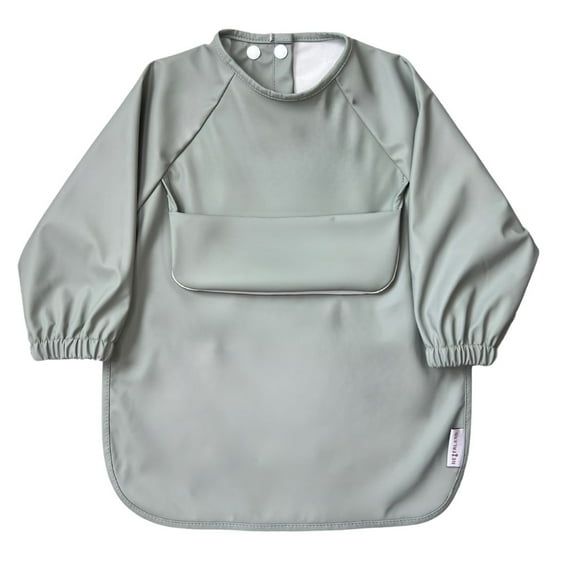 Premium Classic High-Pocket Long Sleeve Bib Smock (Size S 6-24M)