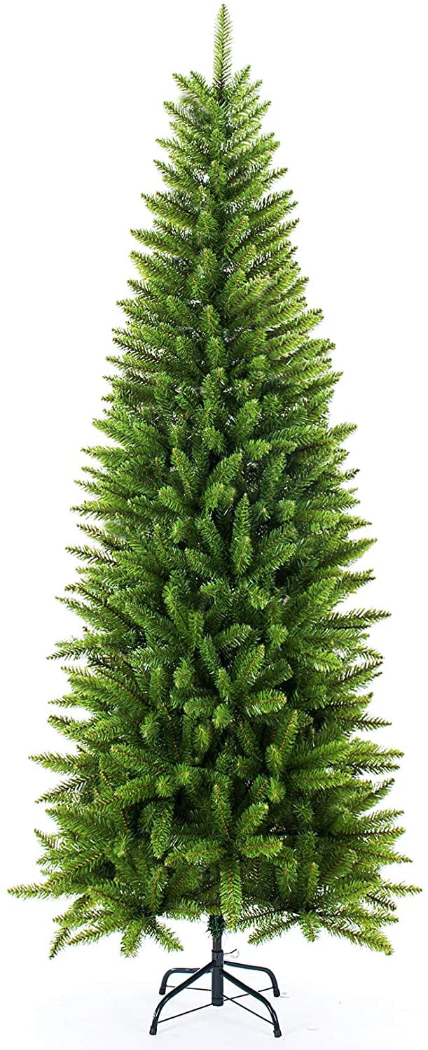 Premium Classic Pine Fir Pencil Christmas Tree, Realistic 5/6/7 FT