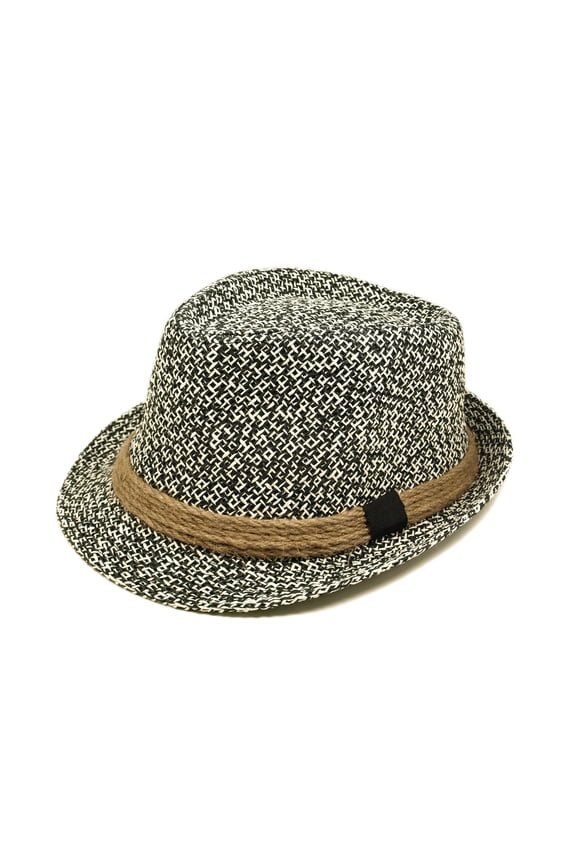 Premium Classic Two Tone Fedora Straw Hat - Different Colors