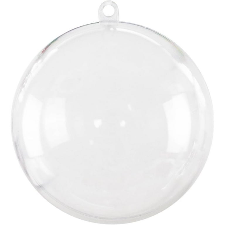 Premium Clear Plastic Acrylic Bath Bomb Mold Shells Kit (80mm, 12
