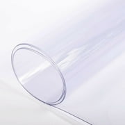Premium Clear Plastic Vinyl PVC Fabric Table Cover Tablecloth Protector for Dining Room Table Waterproof Spillproof Transparent Sheet Table Cover