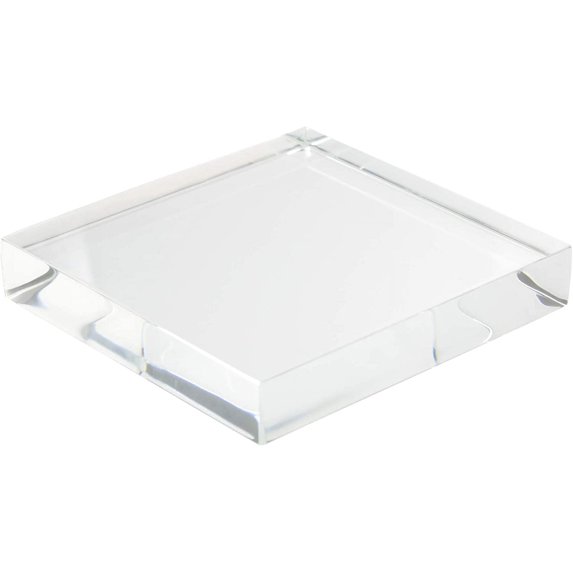 Premium Clear Polished 3/4 Inch Thick Display Block (3/4 Inch Thick, 10 ...