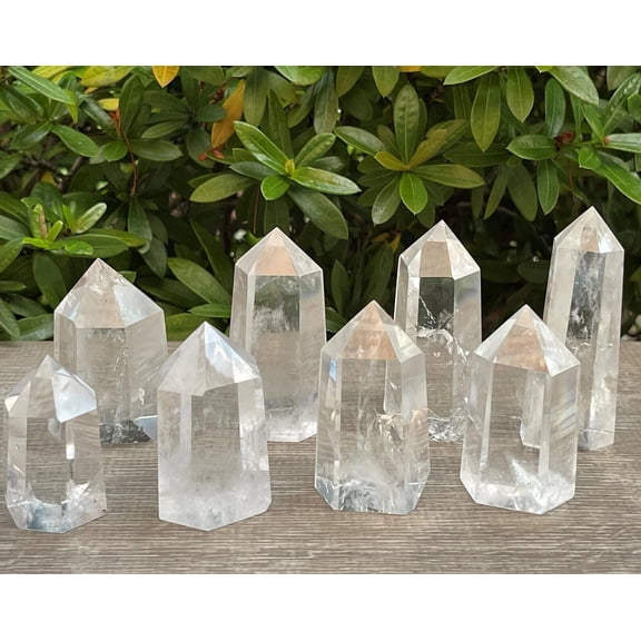 Premium Clear Quartz Obelisk, Standing Polished Clear Quartz Point (2-3 oz)
