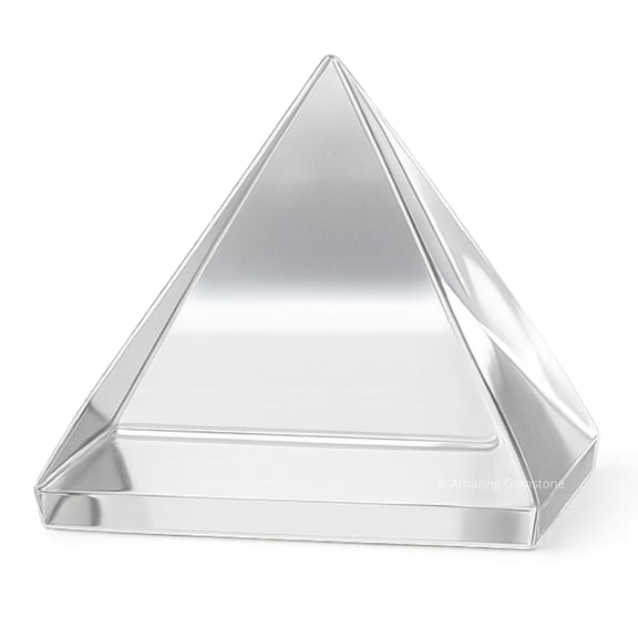 Premium Clear Quartz Pyramid Crystal Healing Stones - 1" Inch