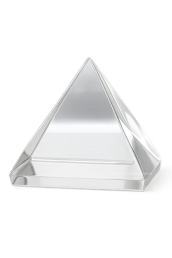 Premium Clear Quartz Pyramid Crystal Healing Stones - 1" Inch