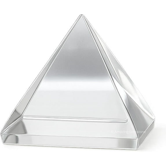 Premium Clear Quartz Pyramid Crystal Healing Stones - 1" Inch
