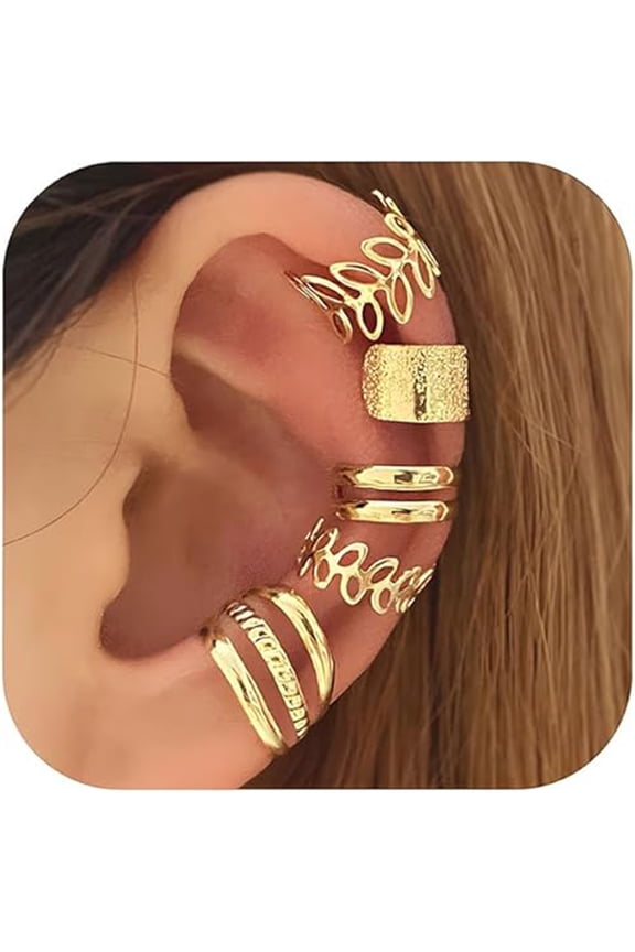 Premium Clip On Ear Climbers Womens Versatile Bone Ear Cuffs Gold Silver Black No Piercing Luxury Design