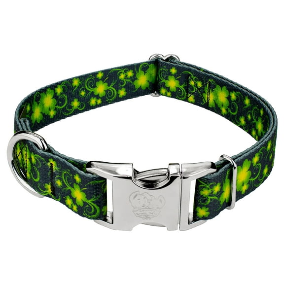 Country Brook Petz® Premium Clovers In The Wind Dog Collar, Large