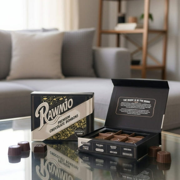Rawmio Premium Coconut Milk Chocolate Bonbons - 6 Pieces