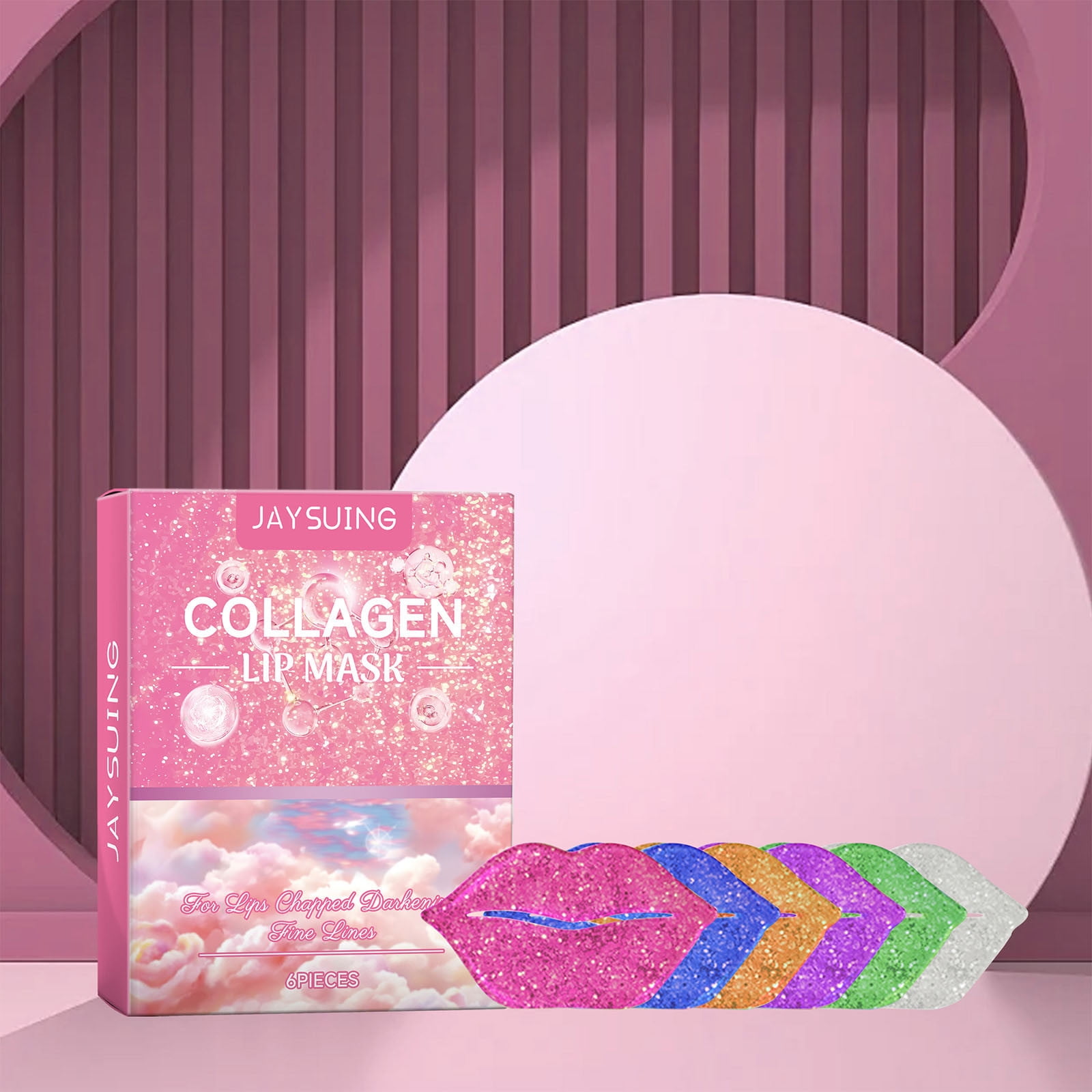 Premium Collag En Lip Mask Sheets Lavender Collag En HA Red Alga E