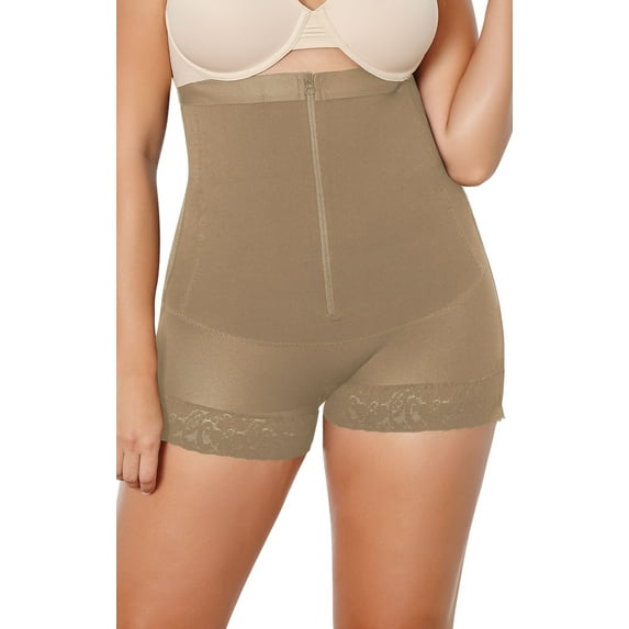Premium Colombian Shapewear Faja Braless Body Briefer Girdle Panty Plus Reduces Waist & Hips Bodysuit Women