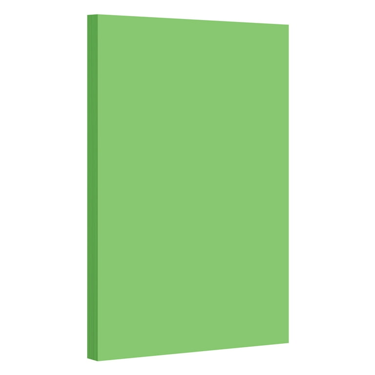 Lime Green Bright Color Card Stock Paper Legal Size 8.5' x 14' Pack of 50