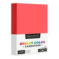 thumbnail image 1 of Premium Color Card Stock Paper - 65 Lb Cover Cardstock - 250 Sheets per Pack (11 x 17, Light Red), 1 of 6