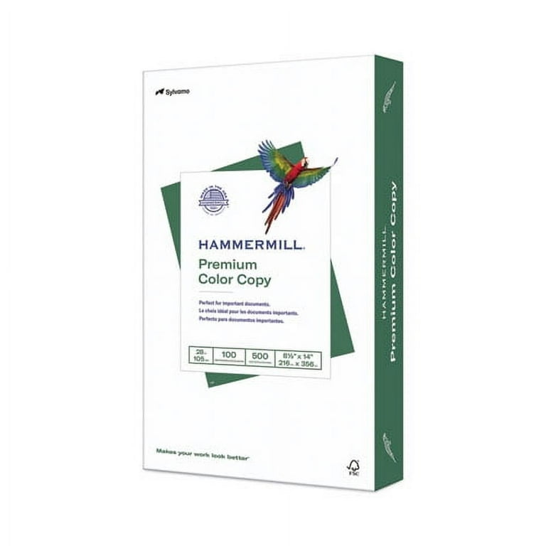 Premium Color Copy Print Paper, 100 Bright, 28 lb Bond Weight, 8.5 x 14, Photo White, 500/Ream Premium Color Copy Print Paper, 100 Bright, 28 lb Bond Weight, 8.5 x 14, Photo White, 500/Ream