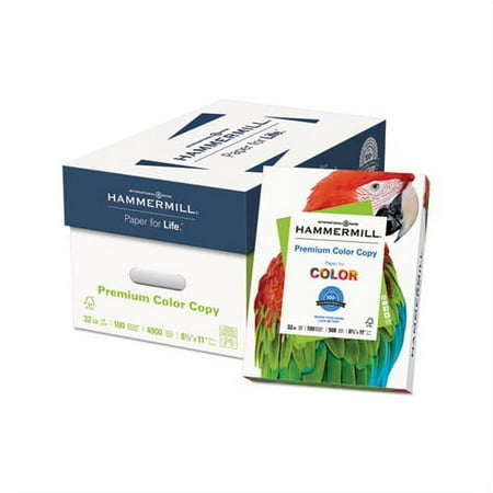 Hammermill - Premium 11" x 17" Color Copy Paper, 28 lbs., 100 Brightness, 2000 Sheets/Carton (102541) - White