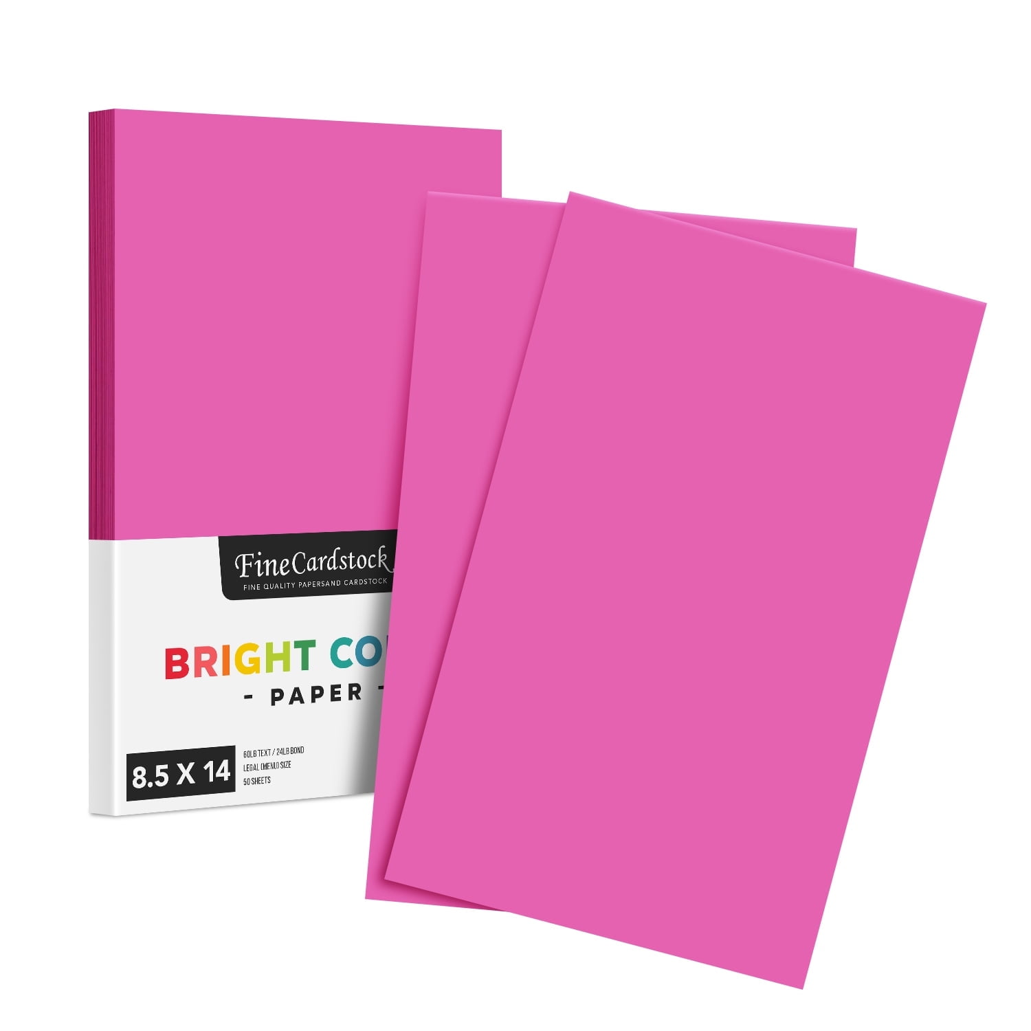 Premium Color Paper 24lb - 50 Sheets Per Pack (8.5 x 14, Orchid ...