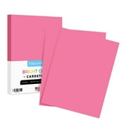 Premium Colored Card Stock Paper | 50 Sheets Pack | Superior Thick 65lb Cardstock, Perfect for School Supplies, Arts & Crafts | Acid & Lignin Free | 8.5 x 11" | Hot Pink / Ultra Fuchsia