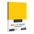 thumbnail image 1 of Gold Bright Color Cardstock Paper – Great for Arts and Crafts, Invitations, Scrapbooking and Stationery Printing | Medium Weight 65lb Cover (176gsm) Card Stock | 11" x 17" | 50 Sheets per Pack, 1 of 7
