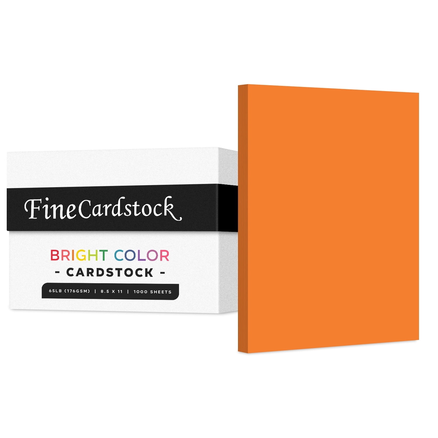 Premium Colored Card Stock Paper | Case of 1000 Sheets | Medium Weight 65lb Cardstock, Perfect for School Supplies, Arts and Crafts | Acid and Lignin Free | 8.5 x 11 Inches | Muted Orange