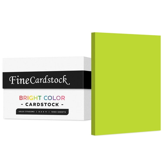 Premium Colored Card Stock Paper | Case of 1000 Sheets | Medium Weight 65lb Cardstock, Perfect for School Supplies, Arts and Crafts | Acid and Lignin Free | 8.5 x 11 Inches | Terra Green