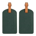 thumbnail image 1 of Premium Colored Luggage Tags for Luggage, Travel Bags & Suitcases by Adventure Goods - Green (Pack of 2), 1 of 4