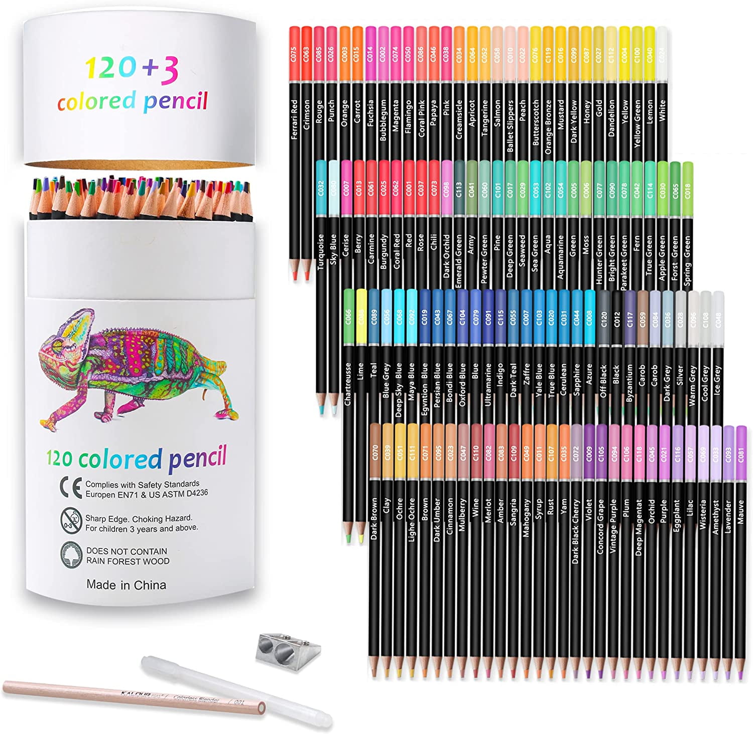 Colored Pencils Set of 120 Colors, Soft Core for Drawing Sketching and Shading, Vibrant Professional Art Supplies for Adults and Beginners