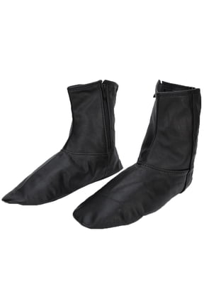 Premium Combed Cotton Unisex Zippered Worship Stockings Breathable Muslim Khuffayn Prayer Socks 10.6 Inches / 27 cm Black Size 42
