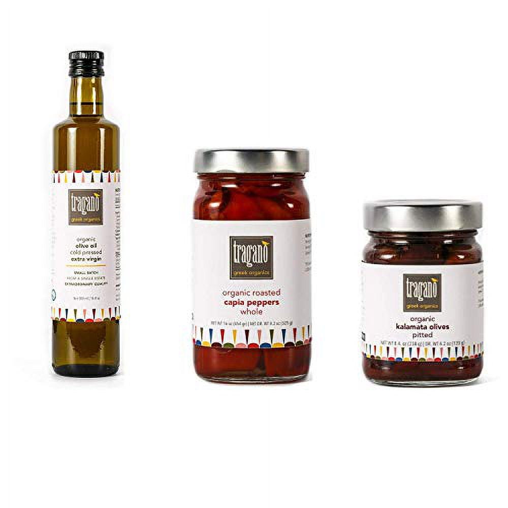 Premium Combo Pitted Kalamata Olives, Whole FireRoasted Red Peppers