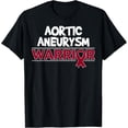 thumbnail image 1 of men and women can wear， Aortic Aneurysm Survivor Burgundy Ribbon T-Shirt, 1 of 4