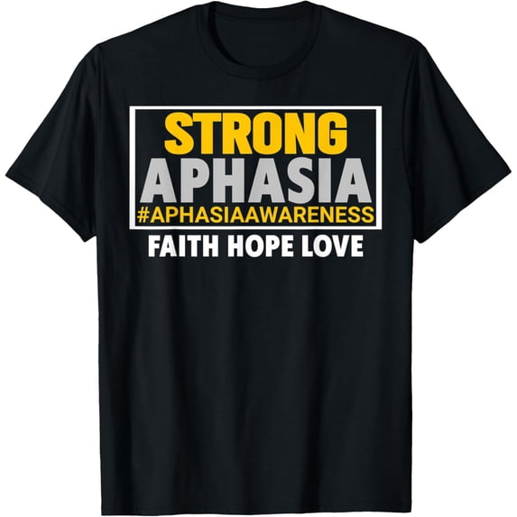 Premium Comfort - Aphasia Awareness T-Shirt Ribbon Aphasia Awareness Strong T-Shirt
