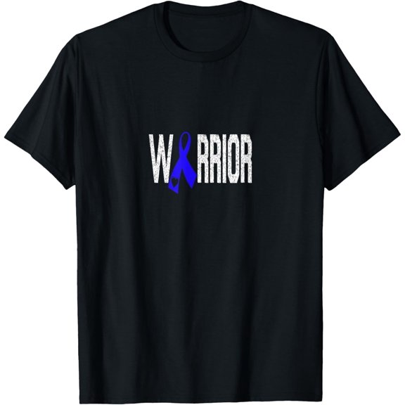 Premium Comfort - Ataxia Warrior Heart Ataxia Blue Ribbon T-Shirt