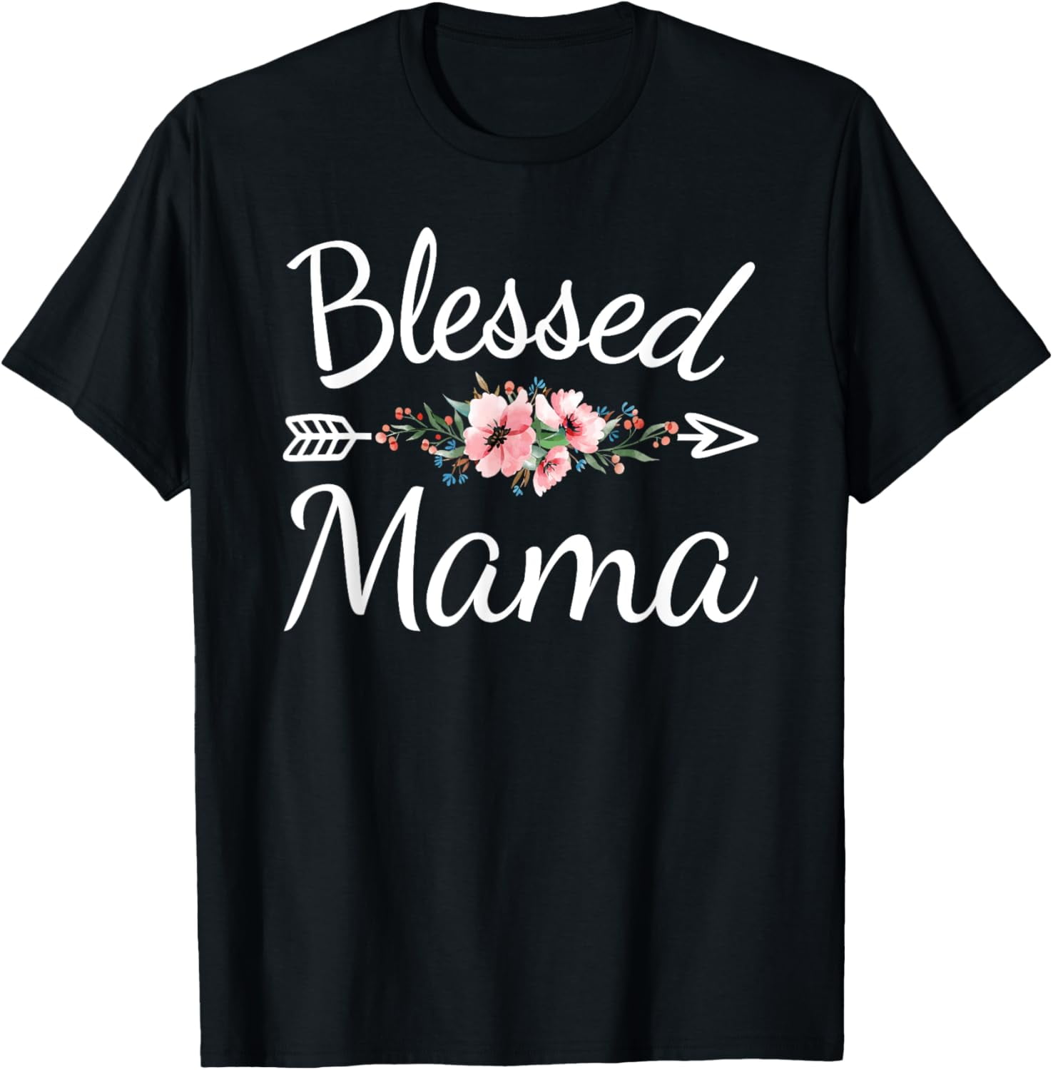 Premium Comfort - Blessed Mama Cute Mom Mommy Mothers Day T-Shirt ...