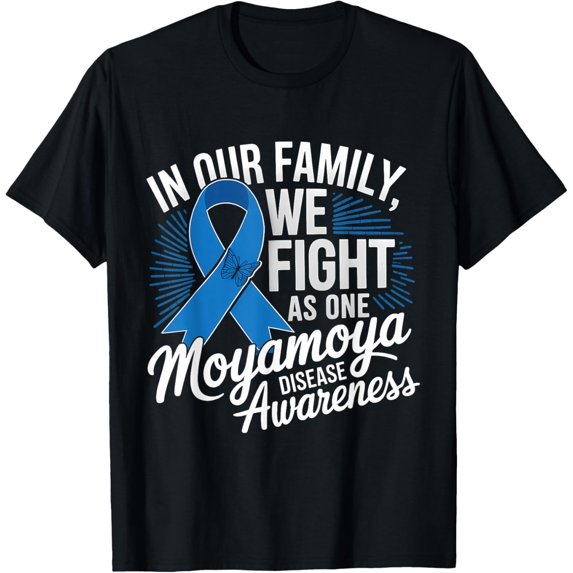 Premium Comfort - Blue Ribbon Moyamoya Disease Awareness We Fight As One T-Shirt