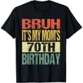 thumbnail image 1 of Premium Comfort - Bruh It's My Mom's 70th Birthday Funny Vintage Mom Birthday T-Shirt, 1 of 4