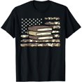 thumbnail image 1 of Premium Comfort - Camo Across America Read Reading Book Librarian Men Women T-Shirt, 1 of 4