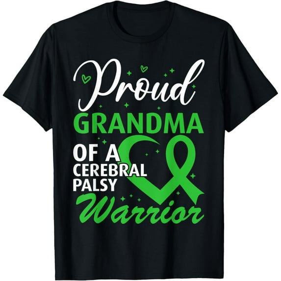 men and women can wear, Cerebral Palsy Proud Grandma of a Cerebral Palsy Warrior T-Shirt