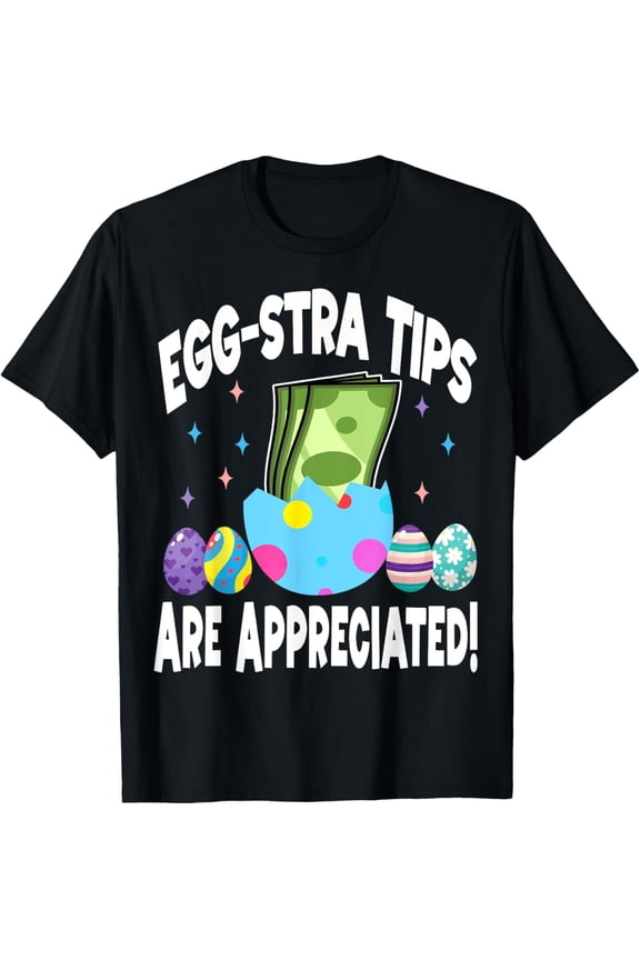 men and women can wear, Easter Bartender Tips Funny Waiter Server Waitress T-Shirt